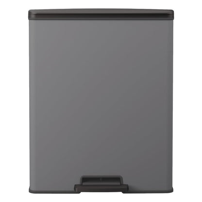 Curver Pattumiera a Pedale Deco Rettangolare 65 L Grigio Freddo
