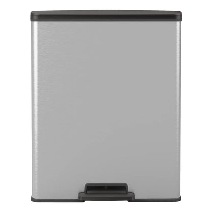 Curver Pattumiera a Pedale Deco 65 L Argento