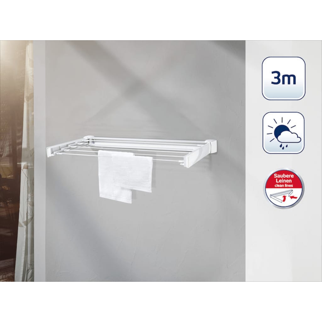Leifheit Stendibiancheria a Parete Telegant 30 Protect 83306