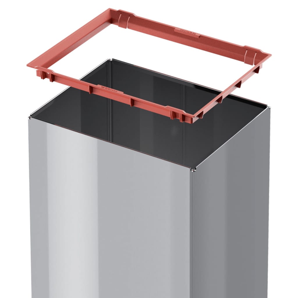 Hailo Pattumiera Big-Box Swing Taglia L 35 L Argento 0840-131