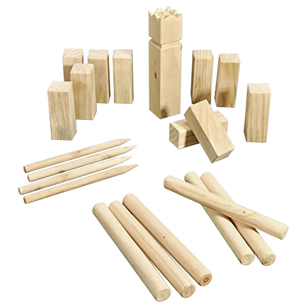 HI Gioco dei Kubb per Esterni in Legeno