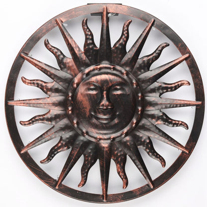 HI Luce Solare a LED da Parete Decorativa Sole Splendente 40x4 cm