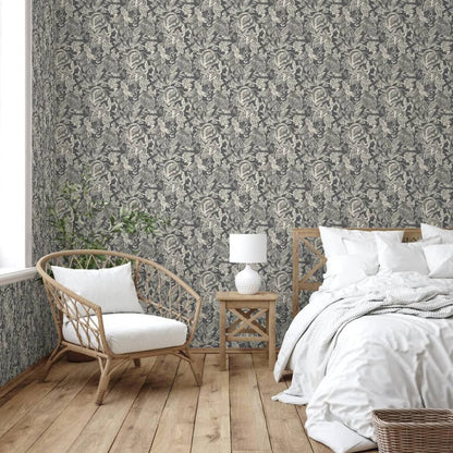 DUTCH WALLCOVERINGS Carta da Parati Mae Bianco e Beige