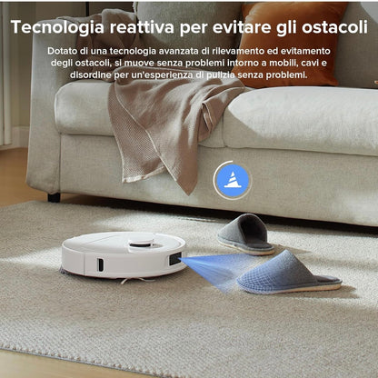 Roborock QV 35A Robot Aspirapolvere 8000Pa Lavapavimenti Stazione All-in-One