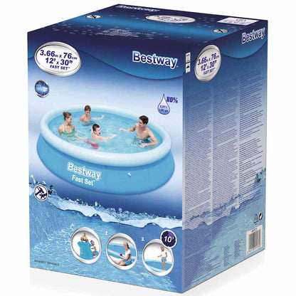 Bestway Piscina Gonfiabile Rotonda Fast Set 366x76 cm 57273