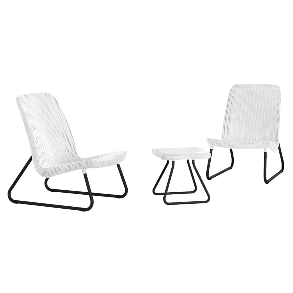 Keter Set Mobili da Patio 3 pz Rio Bianco 218155