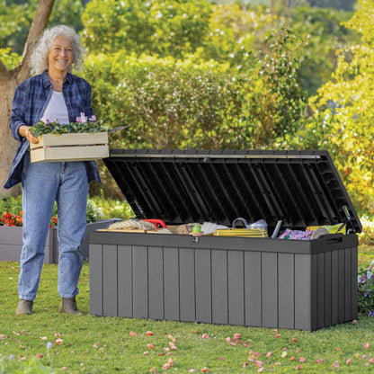 Keter Baule da Giardino Darwin 380 L Grigio