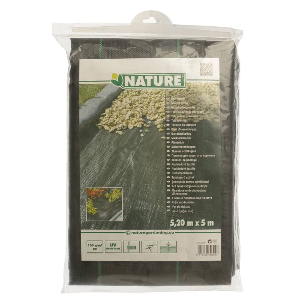 Nature Telo Pacciamatura 5,2x5 m Nero