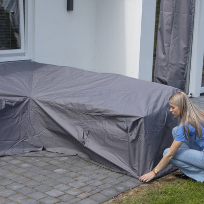 Madison Copertura per Set Divani da Esterno 255x255x70 cm Grigio