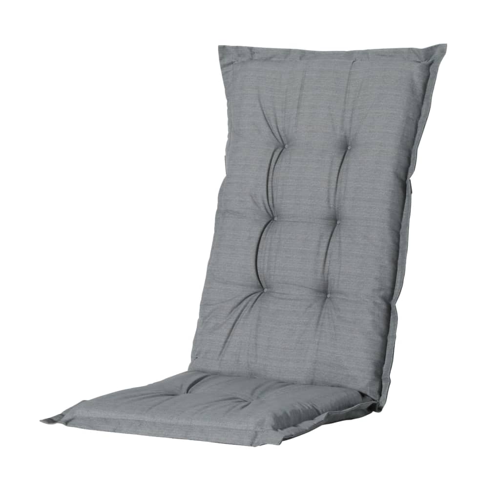 Madison Cuscino Sedia con Schienale Alto Basic 123x50 cm Grigio