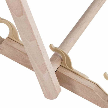 Madison Sedia da Spiaggia in Legno Demi 55x90x87 cm Grigia