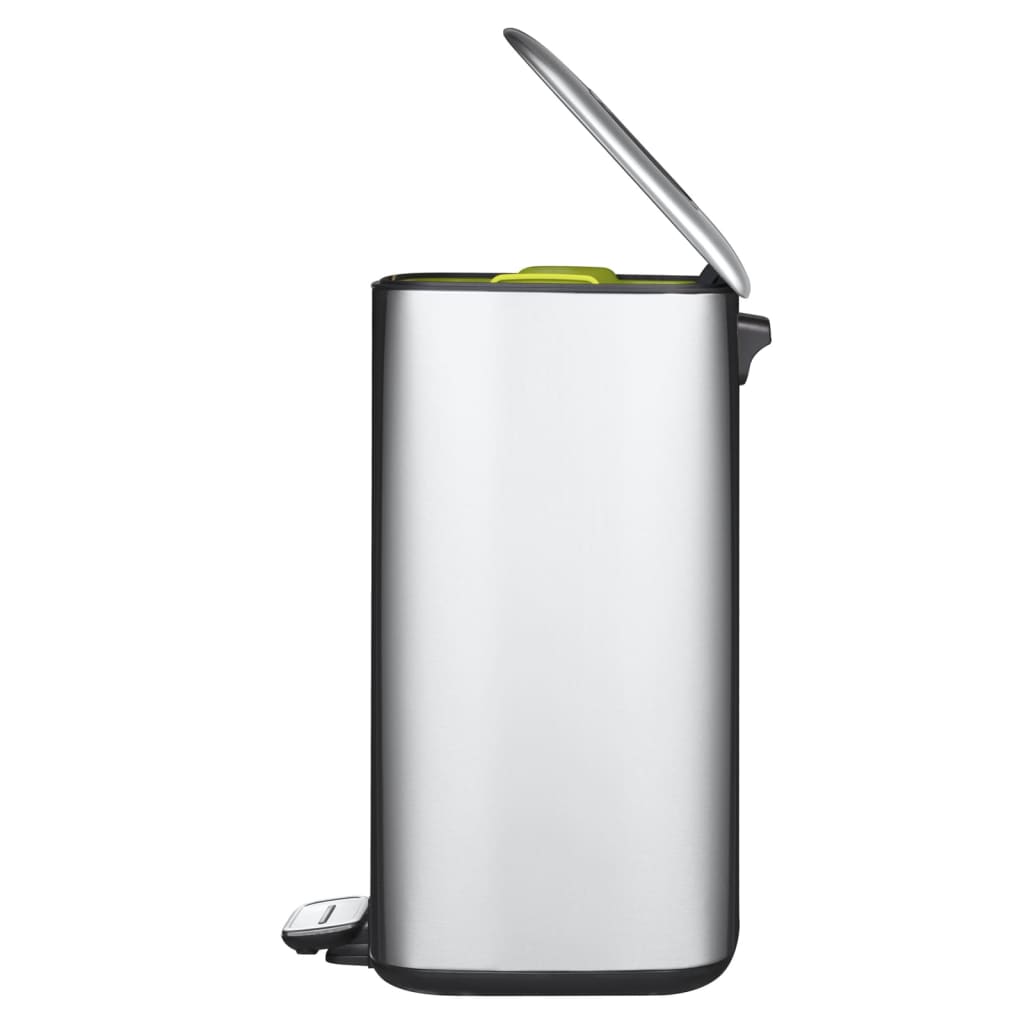 EKO Pattumiera a Pedale Regent 20 L Argento Opaco