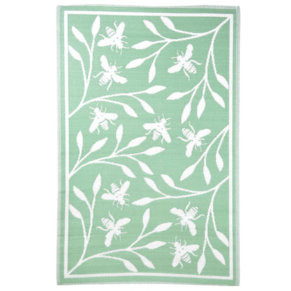 Esschert Design Tappeto da Esterno 182x122 cm Stampa con Api