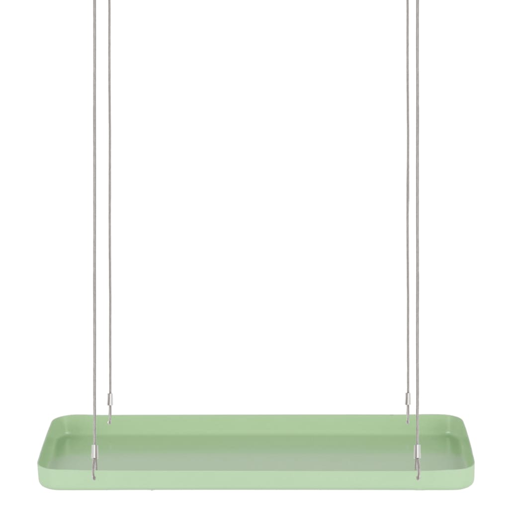Esschert Design Vassoio Sospeso per Piante Rettangolare Verde S