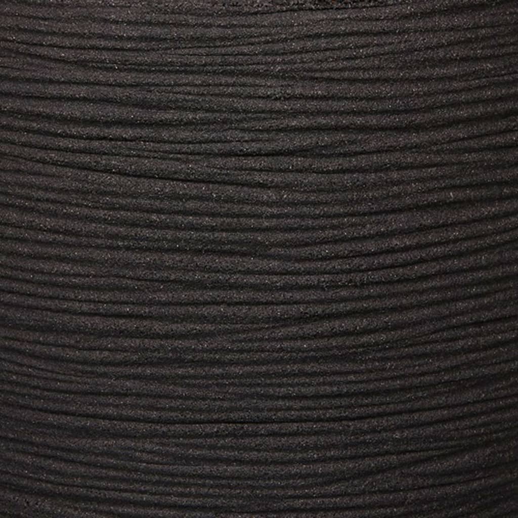 Capi Vaso a Cono Nature Rib 42x38 cm Nero KBLR362