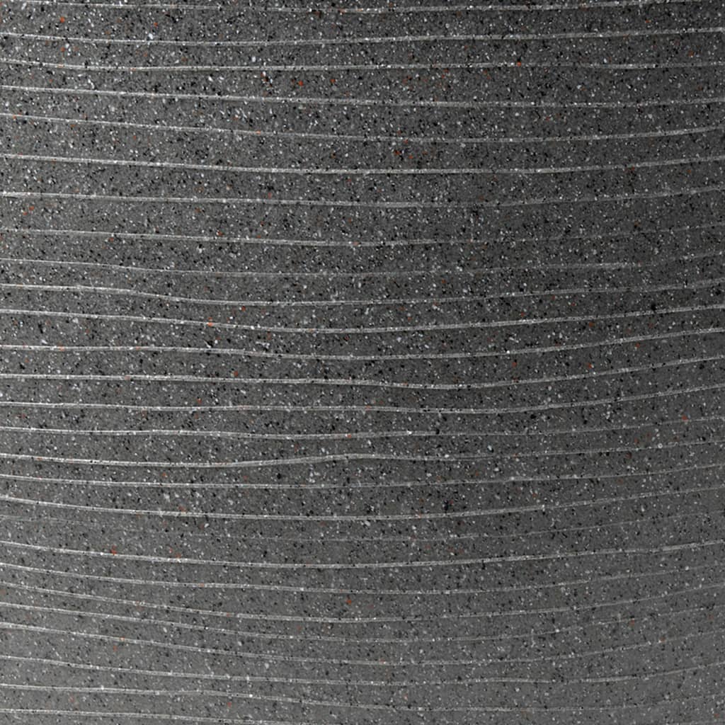 Capi Vaso per Piante Arc Granite Conico Basso 60x48 cm Antracite