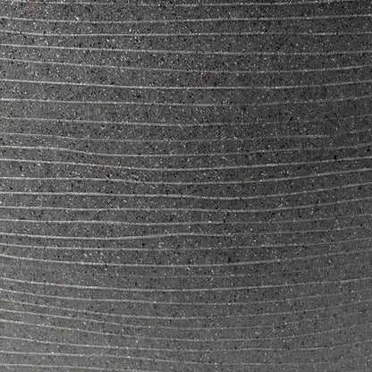Capi Vaso per Piante Arc Granite Conico Basso 60x48 cm Antracite