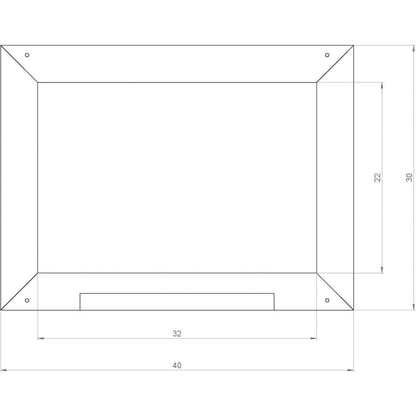 AXI Lavagna per Casetta da Gioco per Bambini Grigio 2x40x30 cm