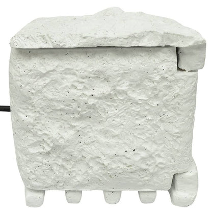 Presa Elettrica da Esterno 4 Spine Impermeabile Resina Bianca