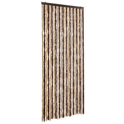 Zanzariera Beige e Marrone Chiaro 100x220 cm Ciniglia