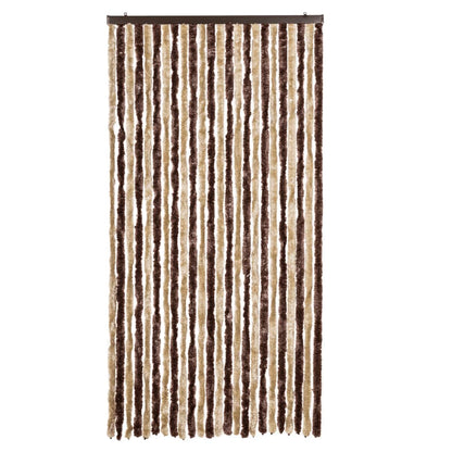 Zanzariera Beige e Marrone Chiaro 100x220 cm Ciniglia