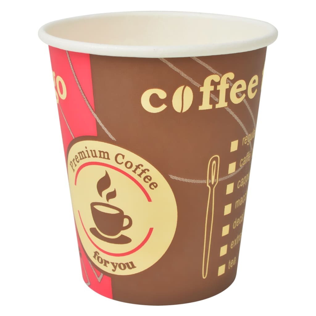 Bicchieri da CaffÃ¨ Monouso in Carta 1000 pz 240 ml (8 oz)