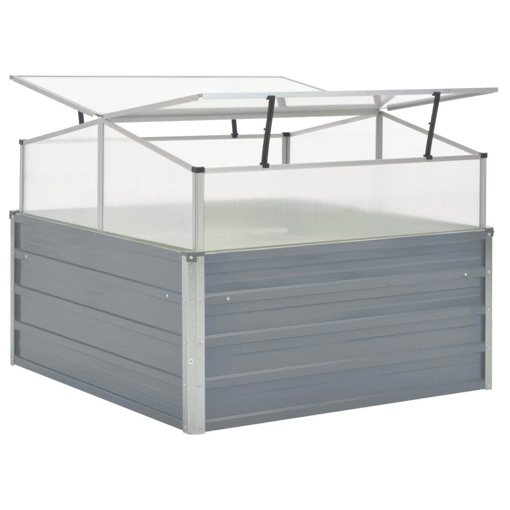 Serra 100x100x85 cm in Acciaio Zincato Grigio