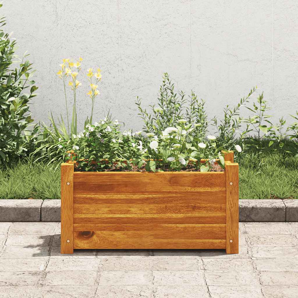 Letto Rialzato da Giardino in Legno di Acacia 50x25x25 cm