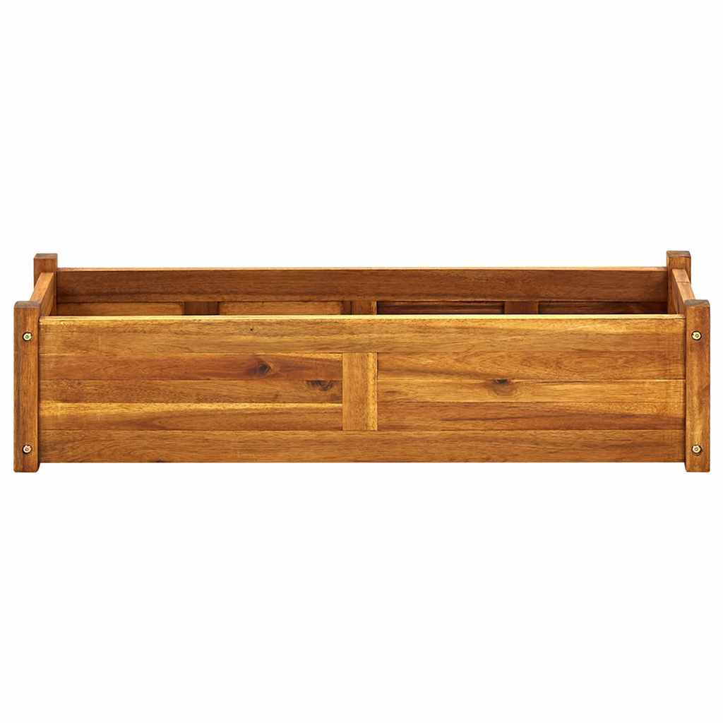 Letto Rialzato da Giardino in Legno di Acacia 100x30x25 cm
