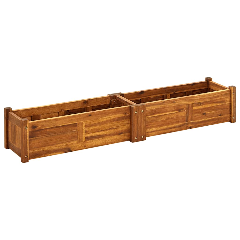 Letto Rialzato da Giardino in Legno di Acacia 150x30x25 cm