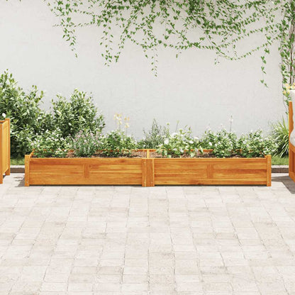 Letto Rialzato da Giardino in Legno di Acacia 200x50x25 cm