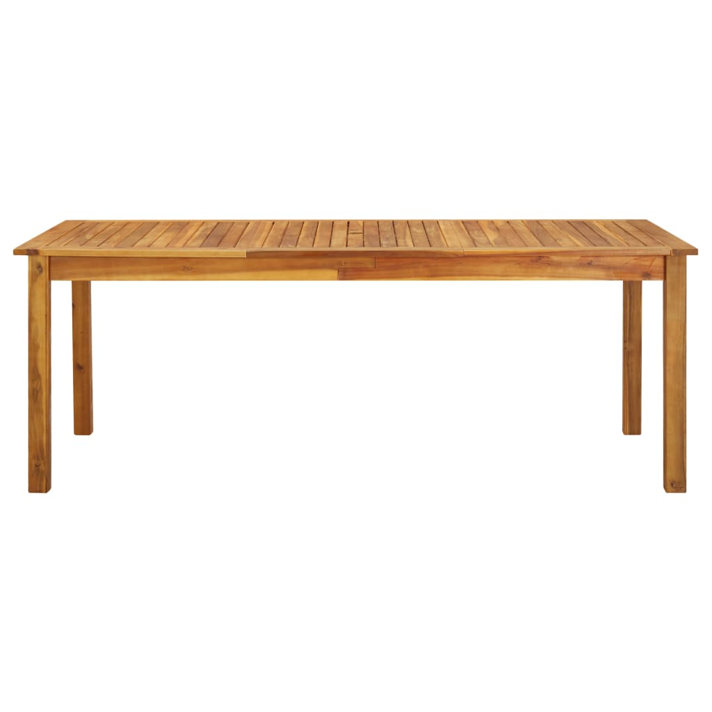 Tavolo da Giardino 200x90x74 cm in Legno Massello di Acacia