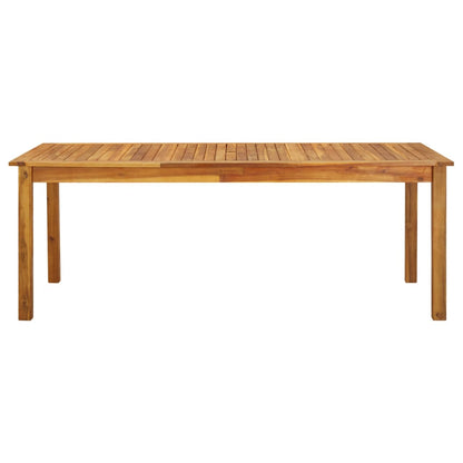 Tavolo da Giardino 200x90x74 cm in Legno Massello di Acacia