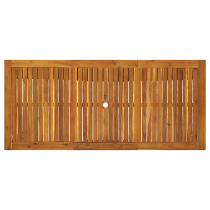 Tavolo da Giardino 200x90x74 cm in Legno Massello di Acacia