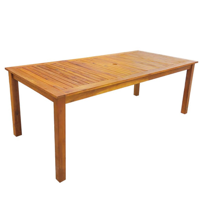 Set da Pranzo da Giardino 7 pz in Legno Massello di Acacia