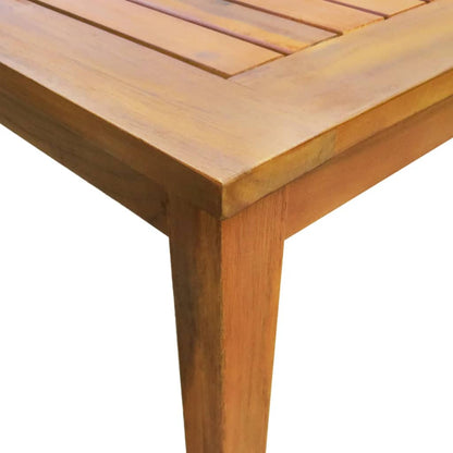 Set da Pranzo da Giardino 9 pz in Legno Massello di Acacia