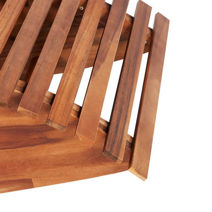 Lettino Prendisole a Dondolo in Legno di Acacia