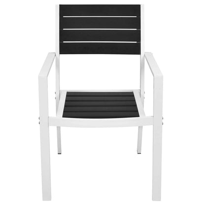 Set di Mobili 5 pcs Nero e Bianco