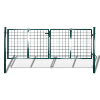 Cancello in Acciaio 306x175 cm Verde