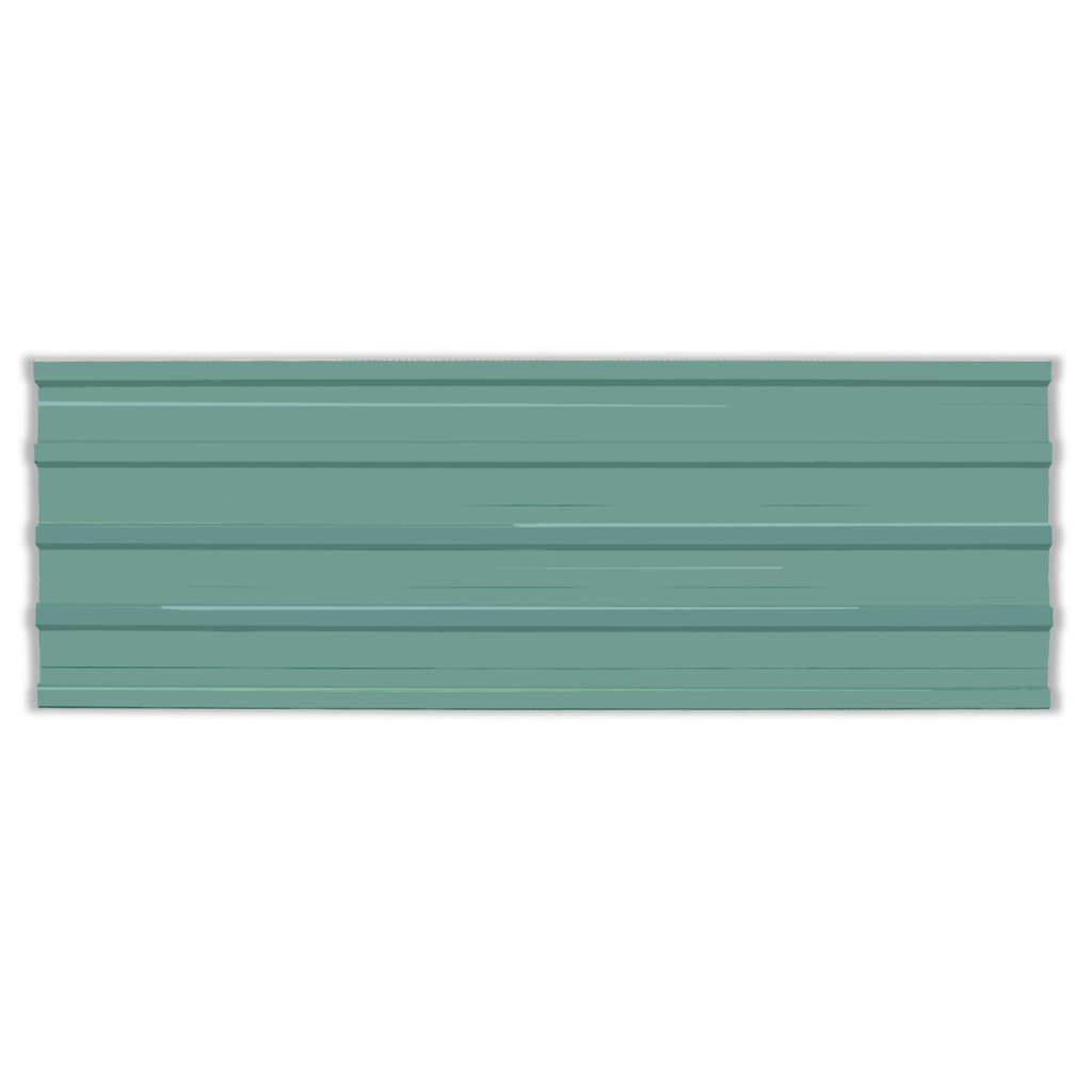 Pannelli da Tetto 12 pz in Acciaio Zincato Verde