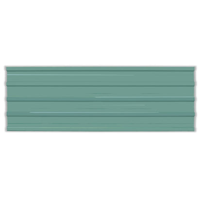 Pannelli da Tetto 12 pz in Acciaio Zincato Verde