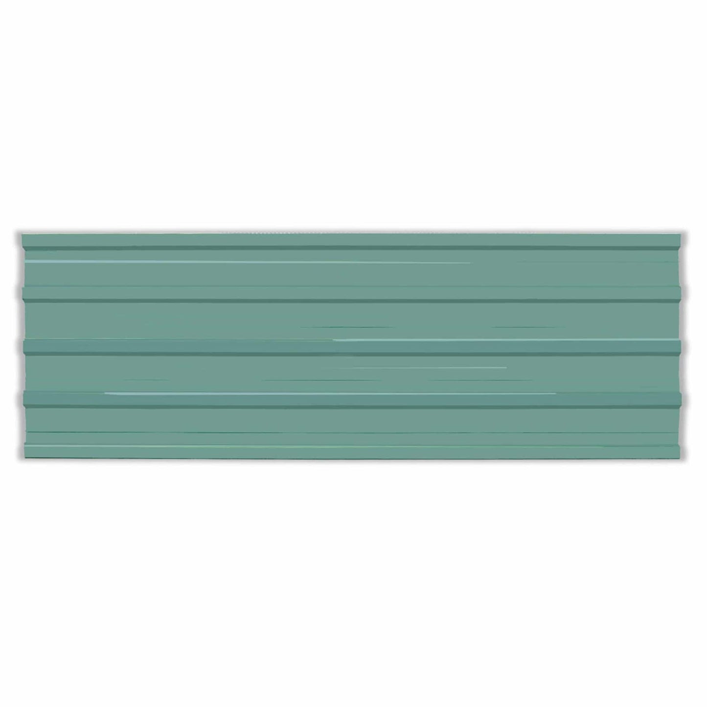 Pannello per tetto 12 pcs Verde 129 x 45 cm Acciaio zincato