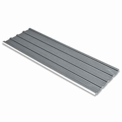 Pannello per tetto 12 pcs Grigio 129 x 45 cm Acciaio zincato