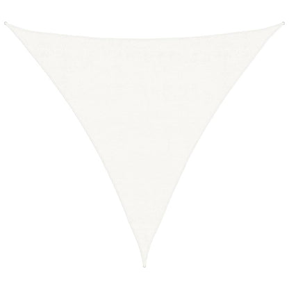 Vela a Parasole HDPE Triangolare 3,6x3,6x3,6 m Bianca