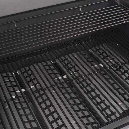 Griglia Barbecue a Gas Argento Acciaio con Tubo Metallico
