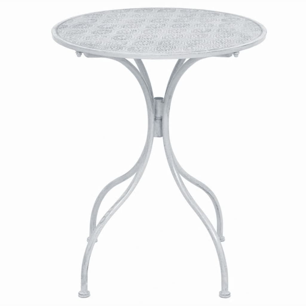 Set da BistrÃ² 3 pz in Acciaio Bianco Grigiastro