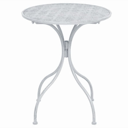 Set da BistrÃ² 3 pz in Acciaio Bianco Grigiastro