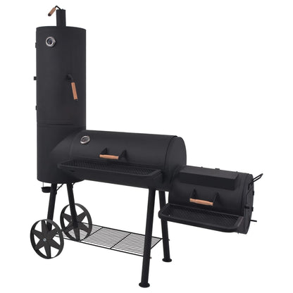 Barbecue a Carbonella con Ripiano Inferiore Nero XXL