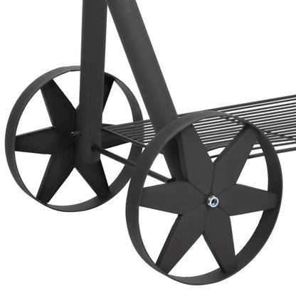 Barbecue a Carbonella con Ripiano Inferiore Nero XXXL