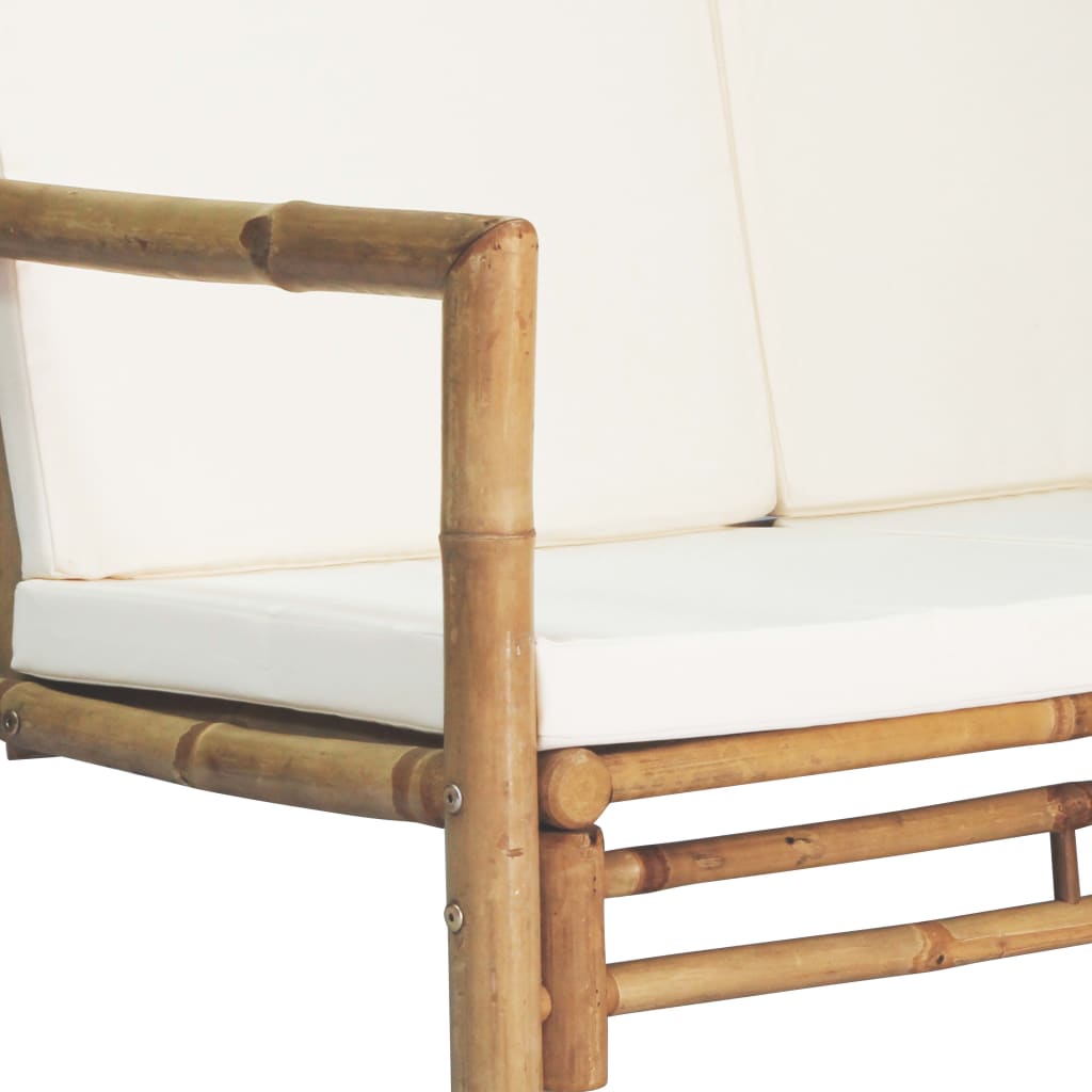 Set Divani da Giardino 4 pz con Cuscini in BambÃƒÆ’Ã‚Â¹